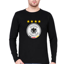 Load image into Gallery viewer, Germany Football Full Sleeves T-Shirt for Men-S(38 Inches)-Black-Ektarfa.online
