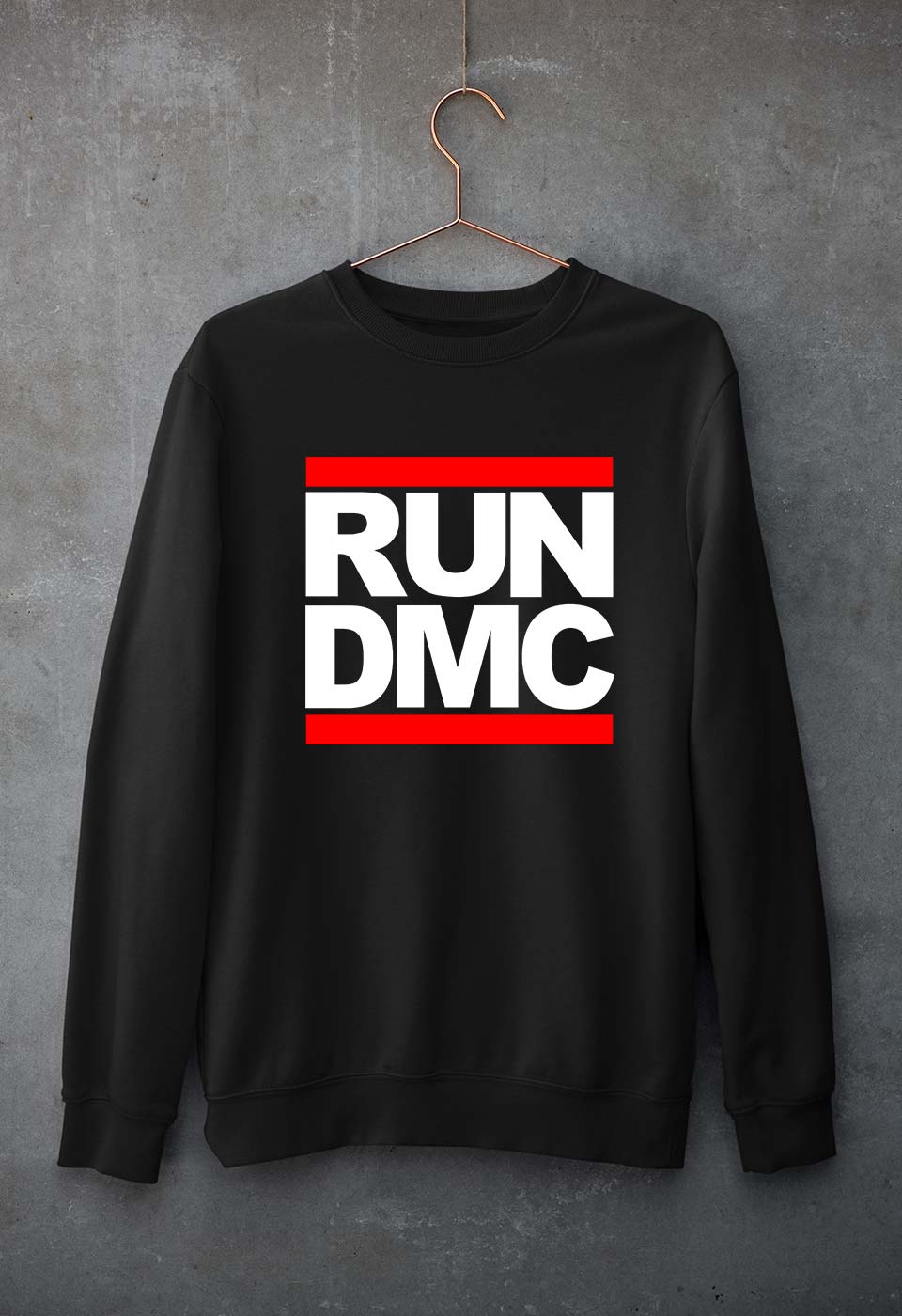 Run DMC Unisex Sweatshirt for Men/Women-Black-Ektarfa.online