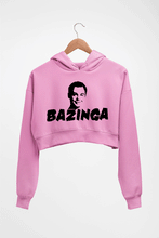 Load image into Gallery viewer, Sheldon Cooper Bazinga Crop HOODIE FOR WOMEN
