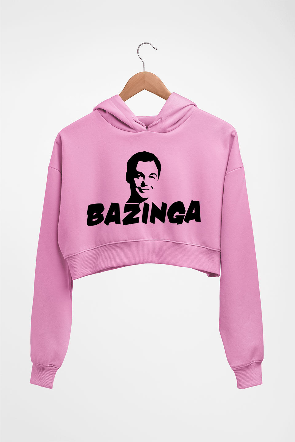 Sheldon Cooper Bazinga Crop HOODIE FOR WOMEN