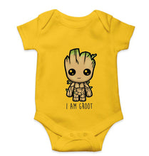 Load image into Gallery viewer, Groot Kids Romper For Baby Boy/Girl-0-5 Months(18 Inches)-Yellow-Ektarfa.online
