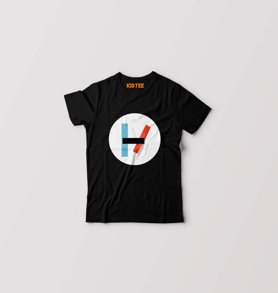 Twenty one pilots Kids T-Shirt for Boy/Girl-Black-Ektarfa.online