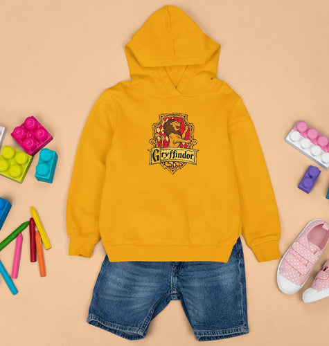 Harry Potter Gryffindor Kids Hoodie for Boy/Girl-0-1 Year(22 Inches)-Mustard Yellow-Ektarfa.online