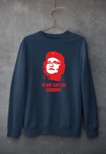Load image into Gallery viewer, Ye Bik Gayi Hai GorMint Unisex Sweatshirt for Men/Women-Navy Blue-Ektarfa.online
