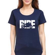 Load image into Gallery viewer, Ride Superbike T-Shirt for Women-Navy Blue-Ektarfa.online
