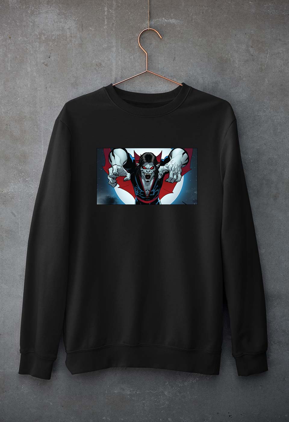 Morbius Unisex Sweatshirt for Men/Women-S(40 Inches)-Black-Ektarfa.online