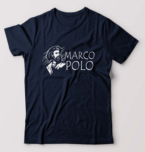 Marco Polo T-Shirt for Men-Navy Blue-Ektarfa.online