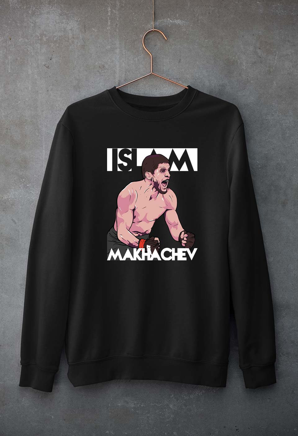 Islam Makhachev Unisex Sweatshirt for Men/Women-Black-Ektarfa.online