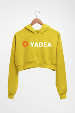 Load image into Gallery viewer, Yadea Crop HOODIE FOR WOMEN-Mustard Yellow-Ektarfa.online
