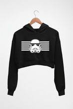 Load image into Gallery viewer, Star War Crop HOODIE FOR WOMEN-Black-Ektarfa.online
