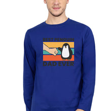 Load image into Gallery viewer, Penguin Dad Full Sleeves T-Shirt for Men-Royal blue-Ektarfa.online
