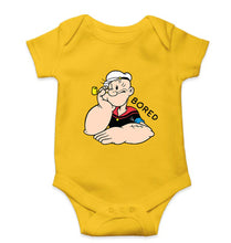 Load image into Gallery viewer, Popeye Kids Romper For Baby Boy/Girl-0-5 Months(18 Inches)-Yellow-Ektarfa.online
