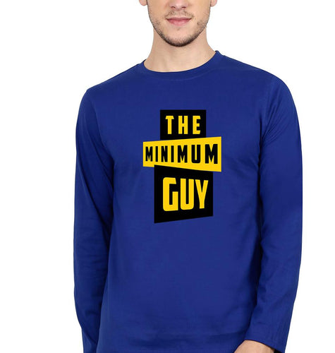 Minimum Guy Family Man Full Sleeves T-Shirt for Men-Royal Blue-Ektarfa.online