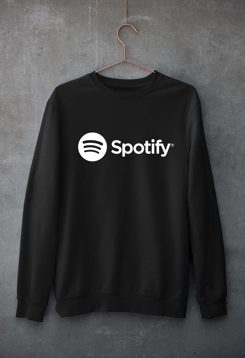 Spotify Unisex Sweatshirt for Men/Women-Black-Ektarfa.online