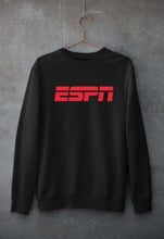 Load image into Gallery viewer, ESPN Unisex Sweatshirt for Men/Women-S(40 Inches)-Black-Ektarfa.online
