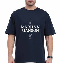 Load image into Gallery viewer, Marilyn Manson Oversized T-Shirt for Men-Navy Blue-Ektarfa.online

