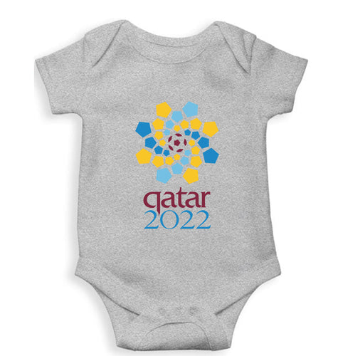 FIFA World Cup Qatar 2022 Kids Romper For Baby Boy/Girl-Grey-Ektarfa.online