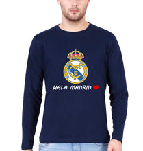 Load image into Gallery viewer, Hala Madrid Full Sleeves T-Shirt for Men-Navy Blue-Ektarfa.online
