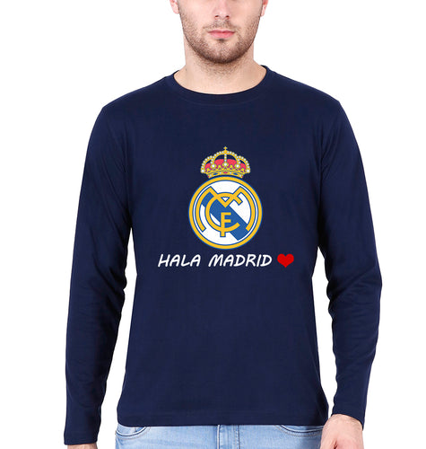 Hala Madrid Full Sleeves T-Shirt for Men-Navy Blue-Ektarfa.online