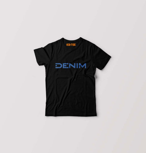 Denim Kids T-Shirt for Boy/Girl-Black-Ektarfa.online