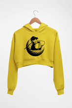 Load image into Gallery viewer, Tiger Woods Crop HOODIE FOR WOMEN-Mustard Yellow-Ektarfa.online

