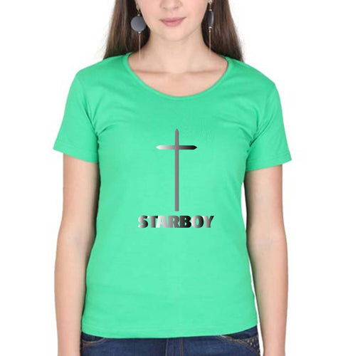 The Weeknd T-Shirt for Women-XS(32 Inches)-Flag Green-Ektarfa.online