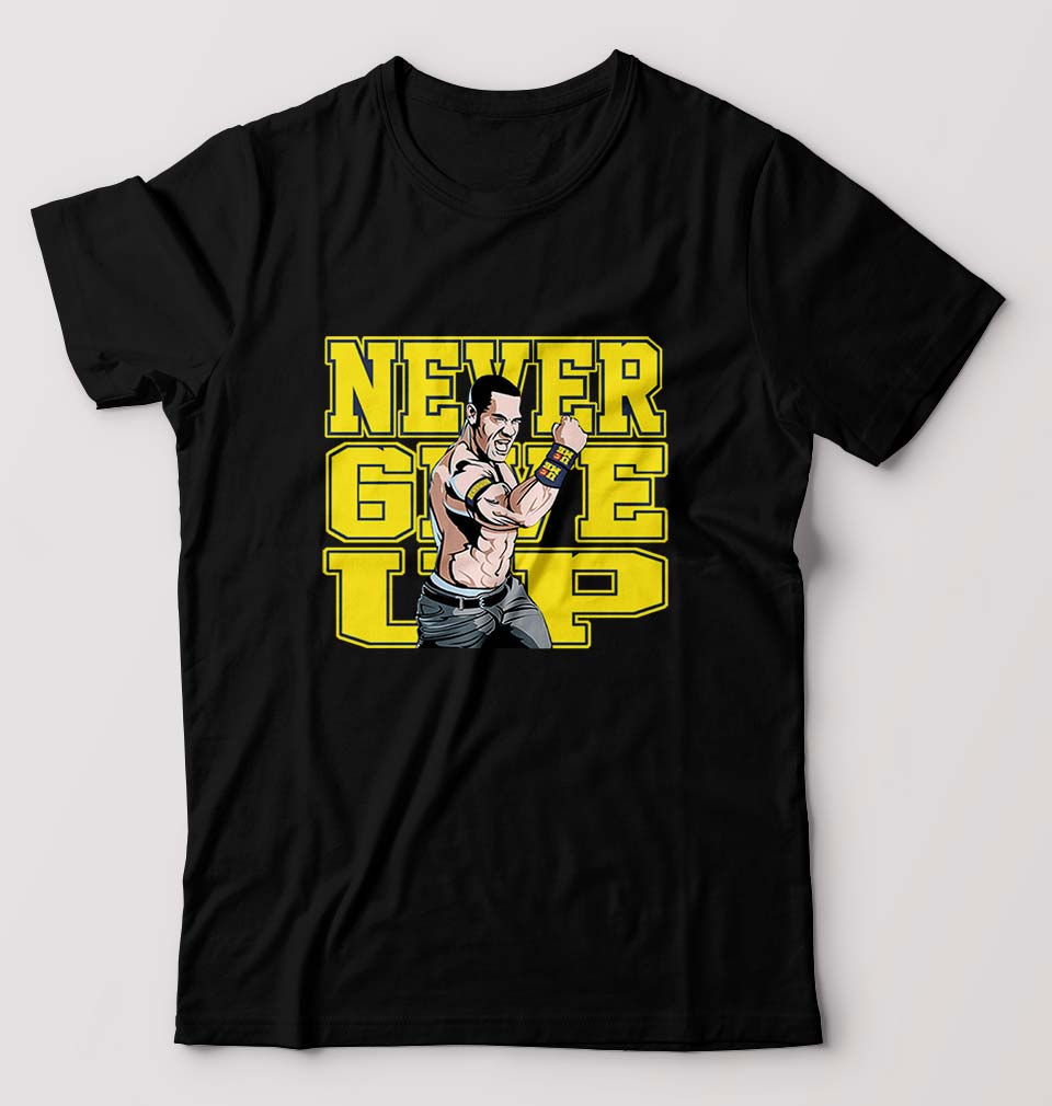 John Cena WWE T-Shirt for Men-S(38 Inches)-Black-Ektarfa.online