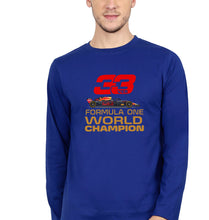 Load image into Gallery viewer, Max Verstappen F1 World Championship Full Sleeves T-Shirt for Men-Royal blue-Ektarfa.online
