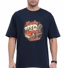 Load image into Gallery viewer, Poker Oversized T-Shirt for Men-Navy Blue-Ektarfa.online
