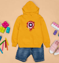 Load image into Gallery viewer, Captain America Shield Kids Hoodie for Boy/Girl-0-1 Year(22 Inches)-Mustard Yellow-Ektarfa.online
