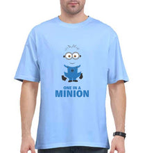 Load image into Gallery viewer, Minion Oversized T-Shirt for Men-Baby Blue-Ektarfa.online
