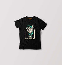 Load image into Gallery viewer, Stay Strong Kids T-Shirt for Boy/Girl-0-1 Year(20 Inches)-Black-Ektarfa.online
