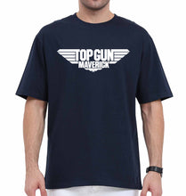 Load image into Gallery viewer, Top Gun Oversized T-Shirt for Men-Navy Blue-Ektarfa.online
