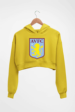 Load image into Gallery viewer, Aston Villa Crop HOODIE FOR WOMEN-Mustard Yellow-Ektarfa.online
