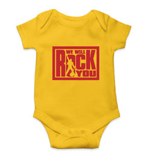 Load image into Gallery viewer, Queen Rock Band We Will Rock You Kids Romper For Baby Boy/Girl-0-5 Months(18 Inches)-Yellow-Ektarfa.online
