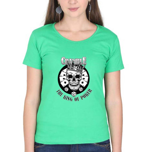 Poker T-Shirt for Women-XS(32 Inches)-Flag Green-Ektarfa.online