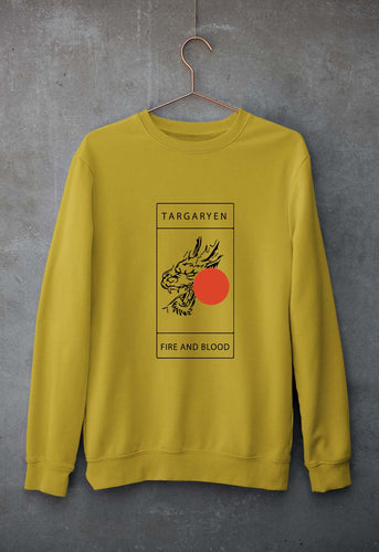 House Targaryen (GOT) Unisex Sweatshirt for Men/Women-Mustard Yellow-Ektarfa.online