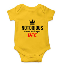 Load image into Gallery viewer, Conor McGregor UFC Kids Romper For Baby Boy/Girl-0-5 Months(18 Inches)-Yellow-Ektarfa.online
