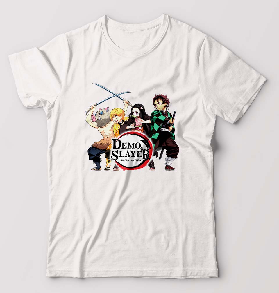 Demon Slayer T-Shirt for Men-White-Ektarfa.online