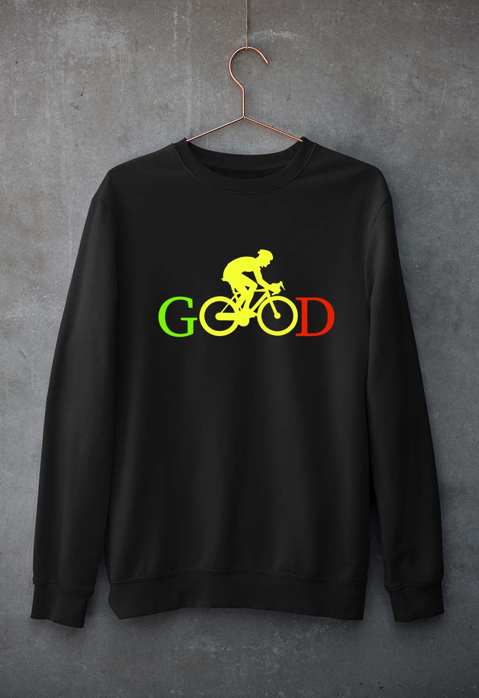 Cycling Good Unisex Sweatshirt for Men/Women-Black-Ektarfa.online
