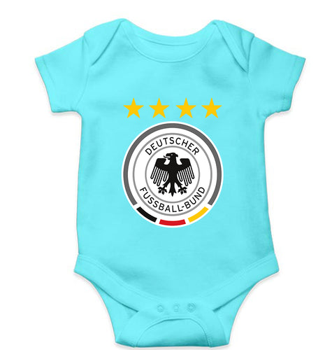 Germany Football Kids Romper For Baby Boy/Girl-0-5 Months(18 Inches)-Sky Blue-Ektarfa.online