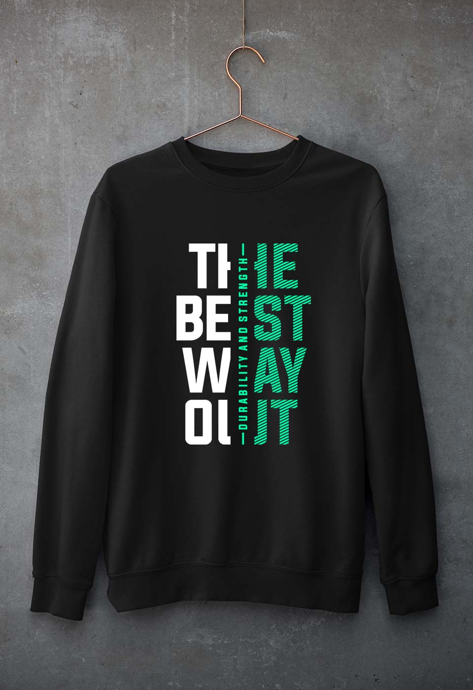 The Best Way Unisex Sweatshirt for Men/Women-S(40 Inches)-Black-Ektarfa.online