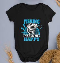 Load image into Gallery viewer, Fishing Kids Romper For Baby Boy/Girl-0-5 Months(18 Inches)-Black-Ektarfa.online
