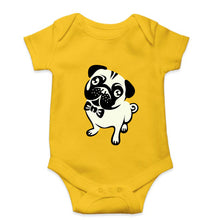 Load image into Gallery viewer, Pug Dog Kids Romper For Baby Boy/Girl-0-5 Months(18 Inches)-Yellow-Ektarfa.online
