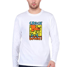 Load image into Gallery viewer, Keith Haring Funny Full Sleeves T-Shirt for Men-White-Ektarfa.online
