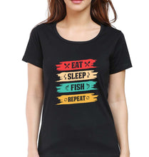Load image into Gallery viewer, Fishing T-Shirt for Women-Black-Ektarfa.online
