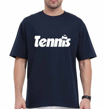 Load image into Gallery viewer, Tennis Oversized T-Shirt for Men-Navy Blue-Ektarfa.online
