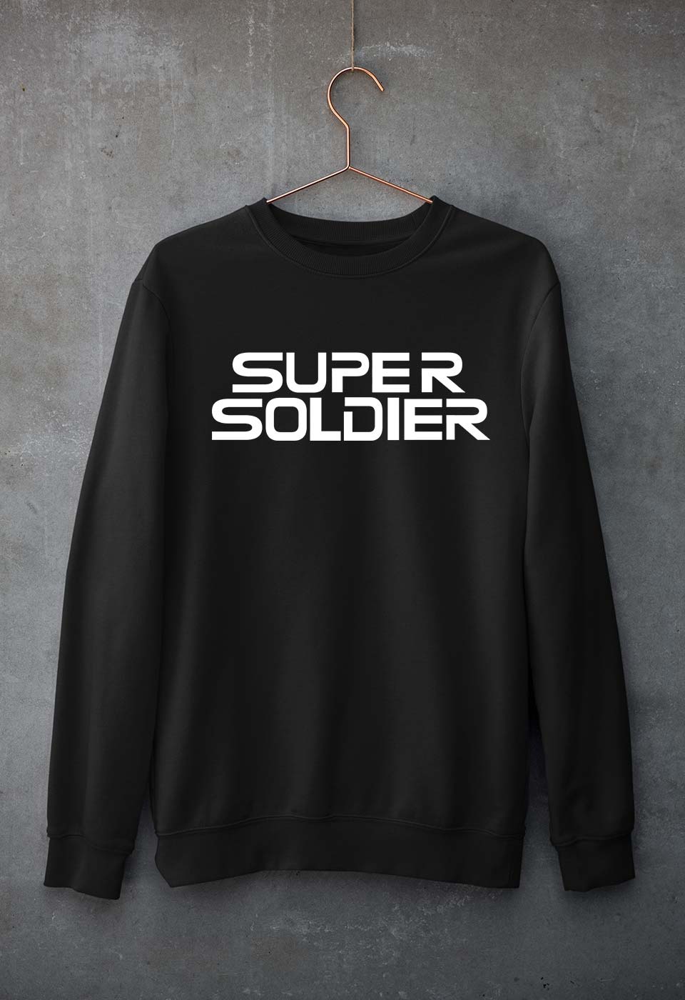 Super Soldier Unisex Sweatshirt for Men/Women-Black-Ektarfa.online