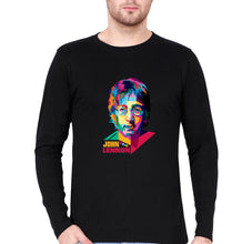 Load image into Gallery viewer, John Lennon Full Sleeves T-Shirt for Men-Black-Ektarfa.online
