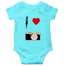 Load image into Gallery viewer, I love camera Kids Romper For Baby Boy/Girl-0-5 Months(18 Inches)-Sky Blue-Ektarfa.online
